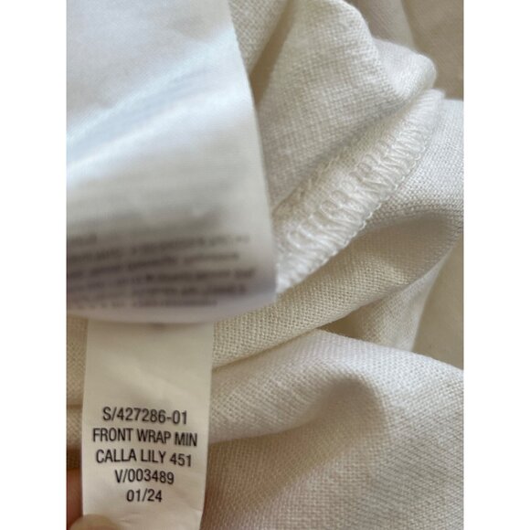 High-Waisted Linen-Blend Wrap-Front Mini Skort Lightweight & Stylish 3X - Picture 5 of 7